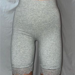 Grey Biker Shorts